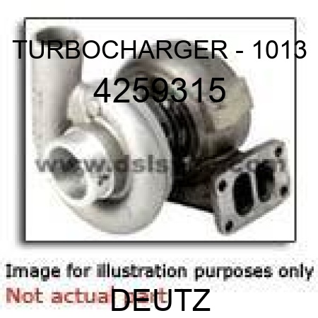 TURBOCHARGER - 1013 4259315