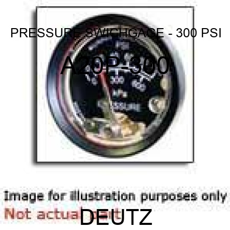 PRESSURE SWICHGAGE - 300 PSI A20P-300