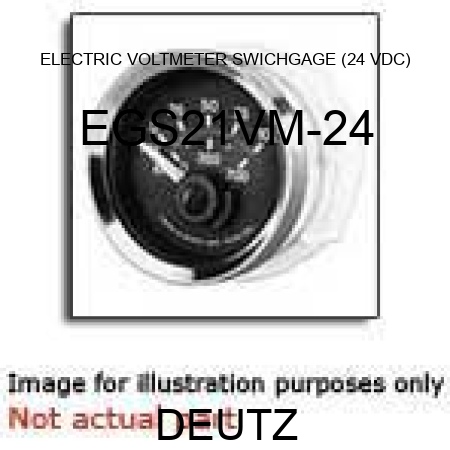 ELECTRIC VOLTMETER SWICHGAGE (24 VDC) EGS21VM-24