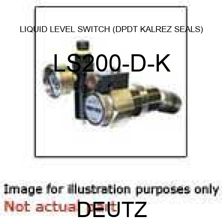 LIQUID LEVEL SWITCH (DPDT, KALREZ SEALS) LS200-D-K