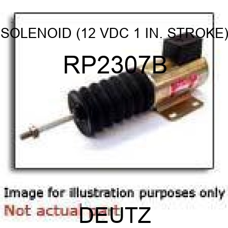 SOLENOID (12 VDC, 1 IN. STROKE) RP2307B