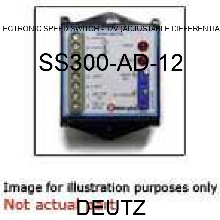ELECTRONIC SPEED SWITCH - 12V (ADJUSTABLE DIFFERENTIAL) SS300-AD-12