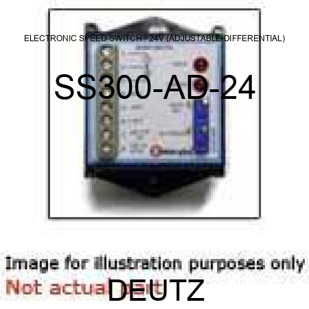 ELECTRONIC SPEED SWITCH - 24V (ADJUSTABLE DIFFERENTIAL) SS300-AD-24