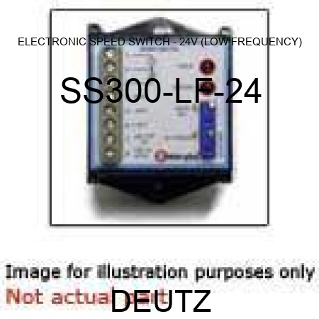 ELECTRONIC SPEED SWITCH - 24V (LOW FREQUENCY) SS300-LF-24