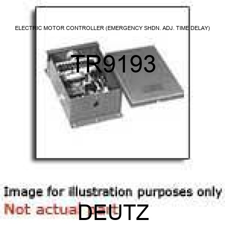 ELECTRIC MOTOR CONTROLLER (EMERGENCY SHDN., ADJ. TIME DELAY) TR9193