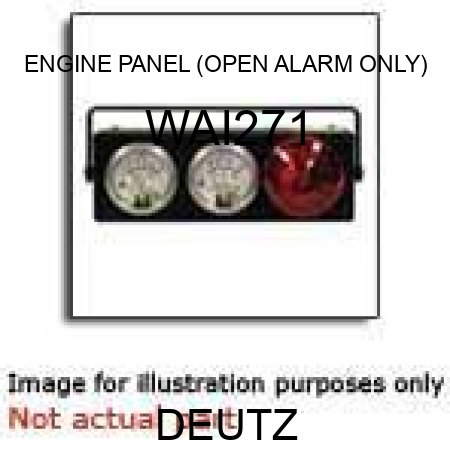 ENGINE PANEL (OPEN, ALARM ONLY) WAI271