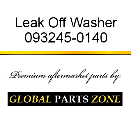 Leak Off Washer 093245-0140