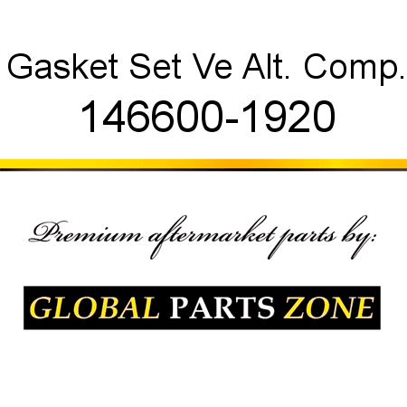 Gasket Set Ve Alt. Comp. 146600-1920