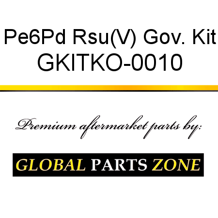 Pe6Pd Rsu(V) Gov. Kit GKITKO-0010