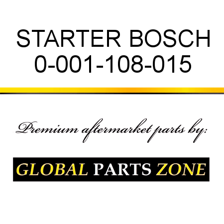 STARTER BOSCH 0-001-108-015