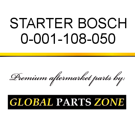 STARTER BOSCH 0-001-108-050