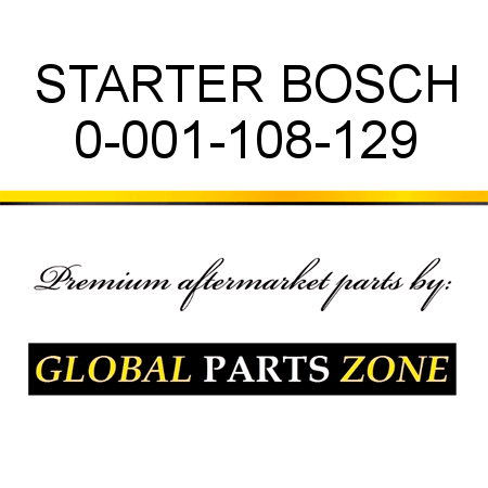 STARTER BOSCH 0-001-108-129