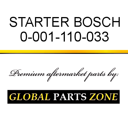 STARTER BOSCH 0-001-110-033