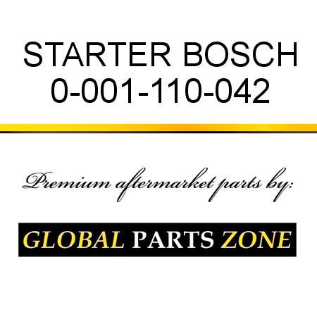 STARTER BOSCH 0-001-110-042