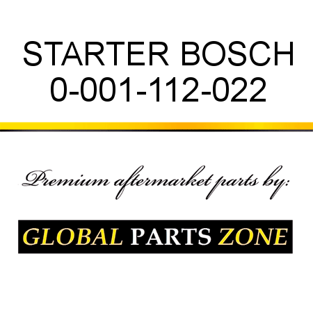 STARTER BOSCH 0-001-112-022