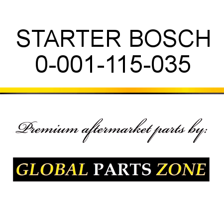 STARTER BOSCH 0-001-115-035