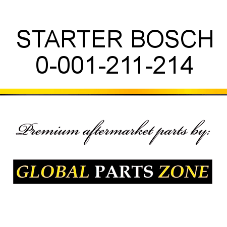 STARTER BOSCH 0-001-211-214