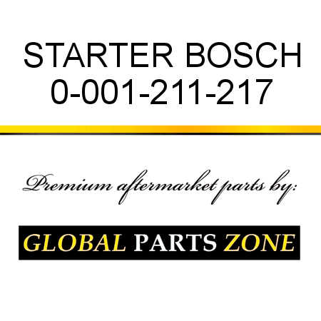 STARTER BOSCH 0-001-211-217