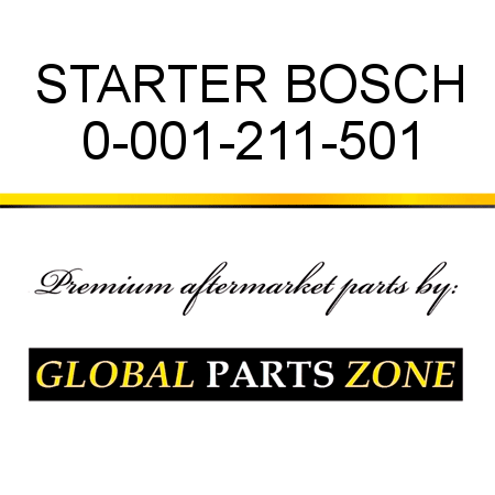 STARTER BOSCH 0-001-211-501