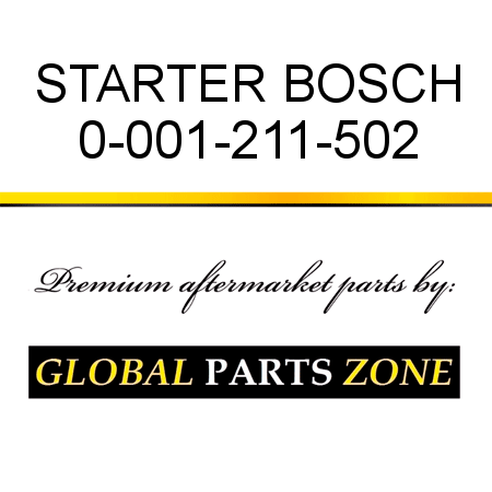 STARTER BOSCH 0-001-211-502