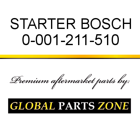 STARTER BOSCH 0-001-211-510