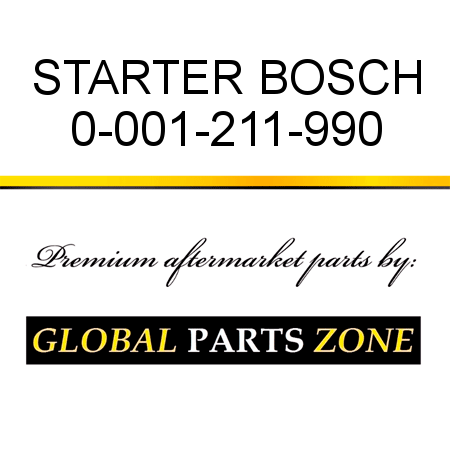 STARTER BOSCH 0-001-211-990