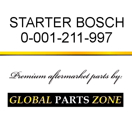 STARTER BOSCH 0-001-211-997