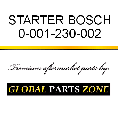 STARTER BOSCH 0-001-230-002