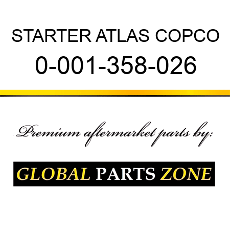 STARTER ATLAS COPCO 0-001-358-026