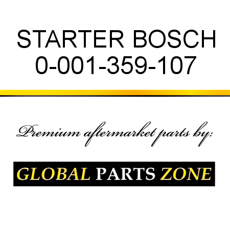 STARTER BOSCH 0-001-359-107