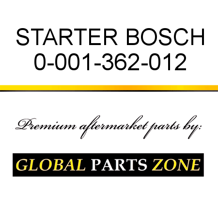 STARTER BOSCH 0-001-362-012