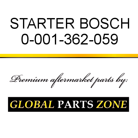 STARTER BOSCH 0-001-362-059