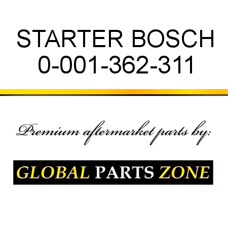 STARTER BOSCH 0-001-362-311