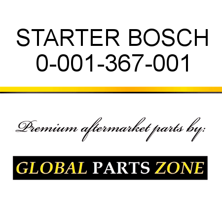 STARTER BOSCH 0-001-367-001