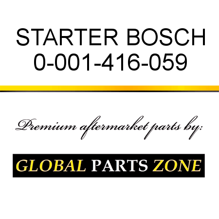 STARTER BOSCH 0-001-416-059