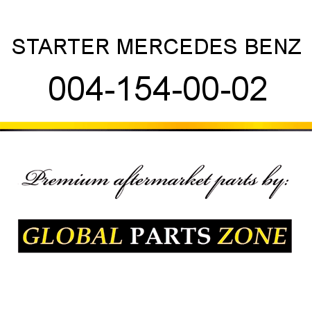 STARTER MERCEDES BENZ 004-154-00-02