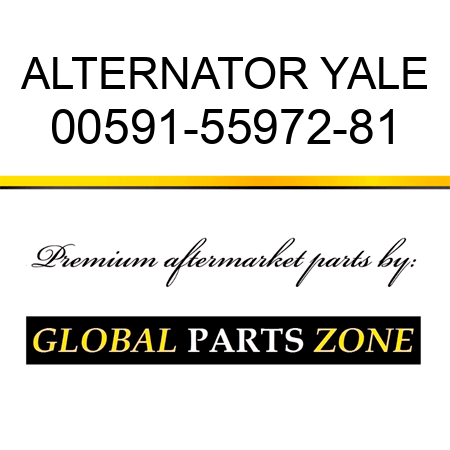 ALTERNATOR YALE 00591-55972-81