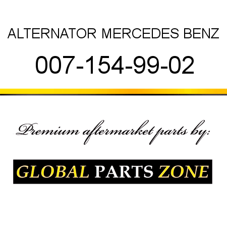 ALTERNATOR MERCEDES BENZ 007-154-99-02