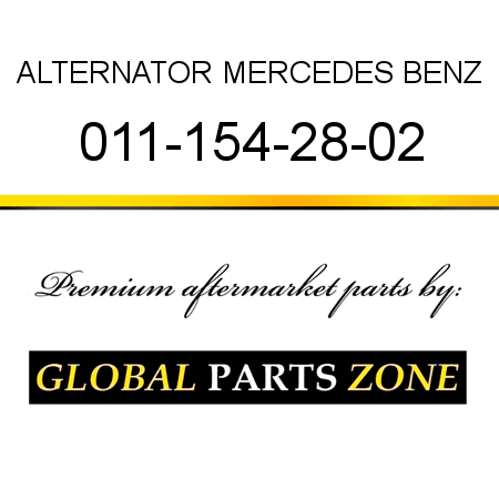 ALTERNATOR MERCEDES BENZ 011-154-28-02