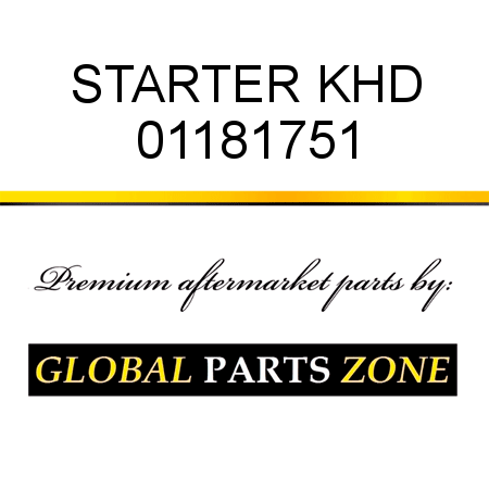 STARTER KHD 01181751