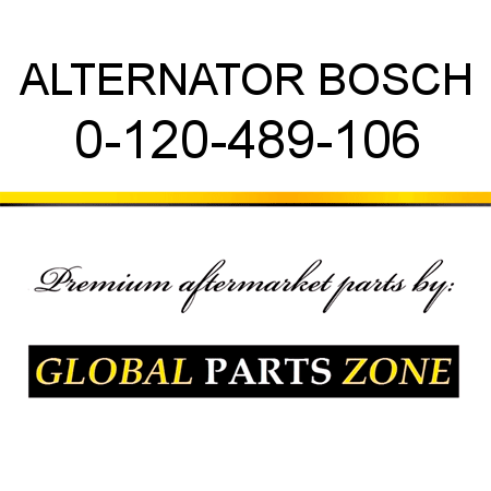 ALTERNATOR BOSCH 0-120-489-106