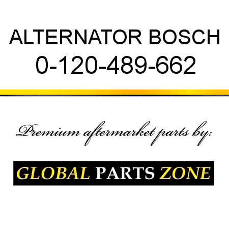 ALTERNATOR BOSCH 0-120-489-662