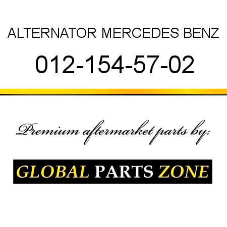 ALTERNATOR MERCEDES BENZ 012-154-57-02