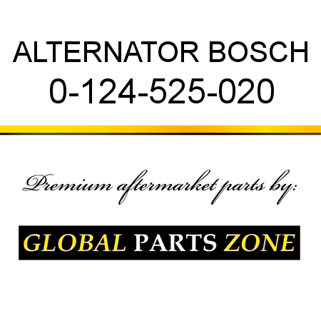 ALTERNATOR BOSCH 0-124-525-020