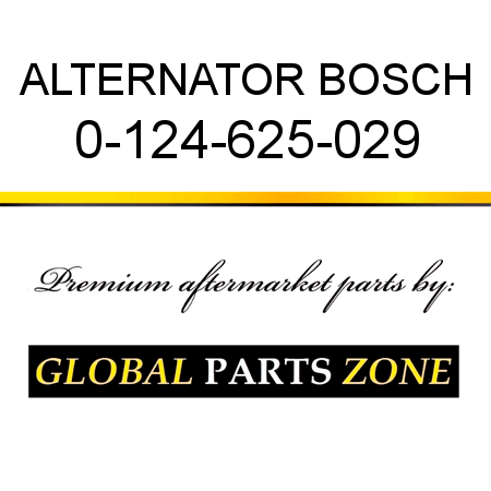 ALTERNATOR BOSCH 0-124-625-029