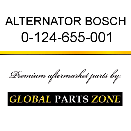 ALTERNATOR BOSCH 0-124-655-001