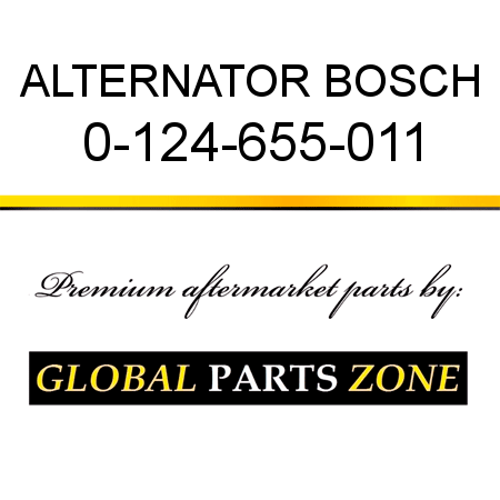 ALTERNATOR BOSCH 0-124-655-011