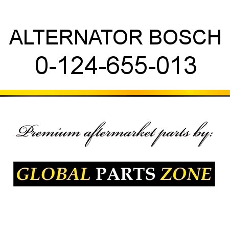 ALTERNATOR BOSCH 0-124-655-013