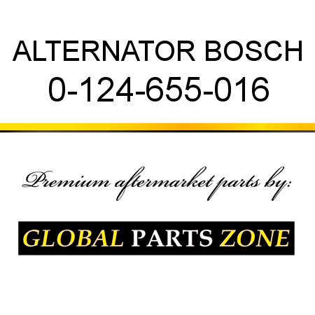 ALTERNATOR BOSCH 0-124-655-016