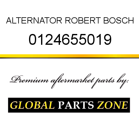 ALTERNATOR ROBERT BOSCH 0124655019